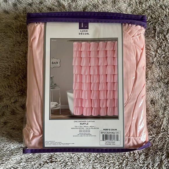 Lush Decor Ruffle Shower Curtain - Picture 2 of 5